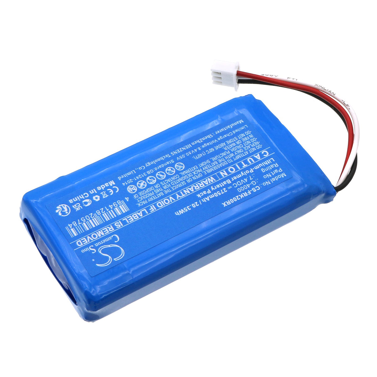 7.4V, Li-Polymer, 2750mAh Remote Controller Battery fits Frsky, Ethos Tandem X18 Transmitter, Ethos Tandem X18se Transmitter, 20.35Wh Remote Controller Cameron Sino Technology Limited