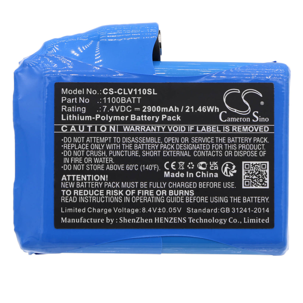 7.4v, Li-polymer, 2900mah, Heated Clothes Battery Fits Clover, Heated Glove, 21.46wh Heated Clothes Cameron Sino Technology Limited