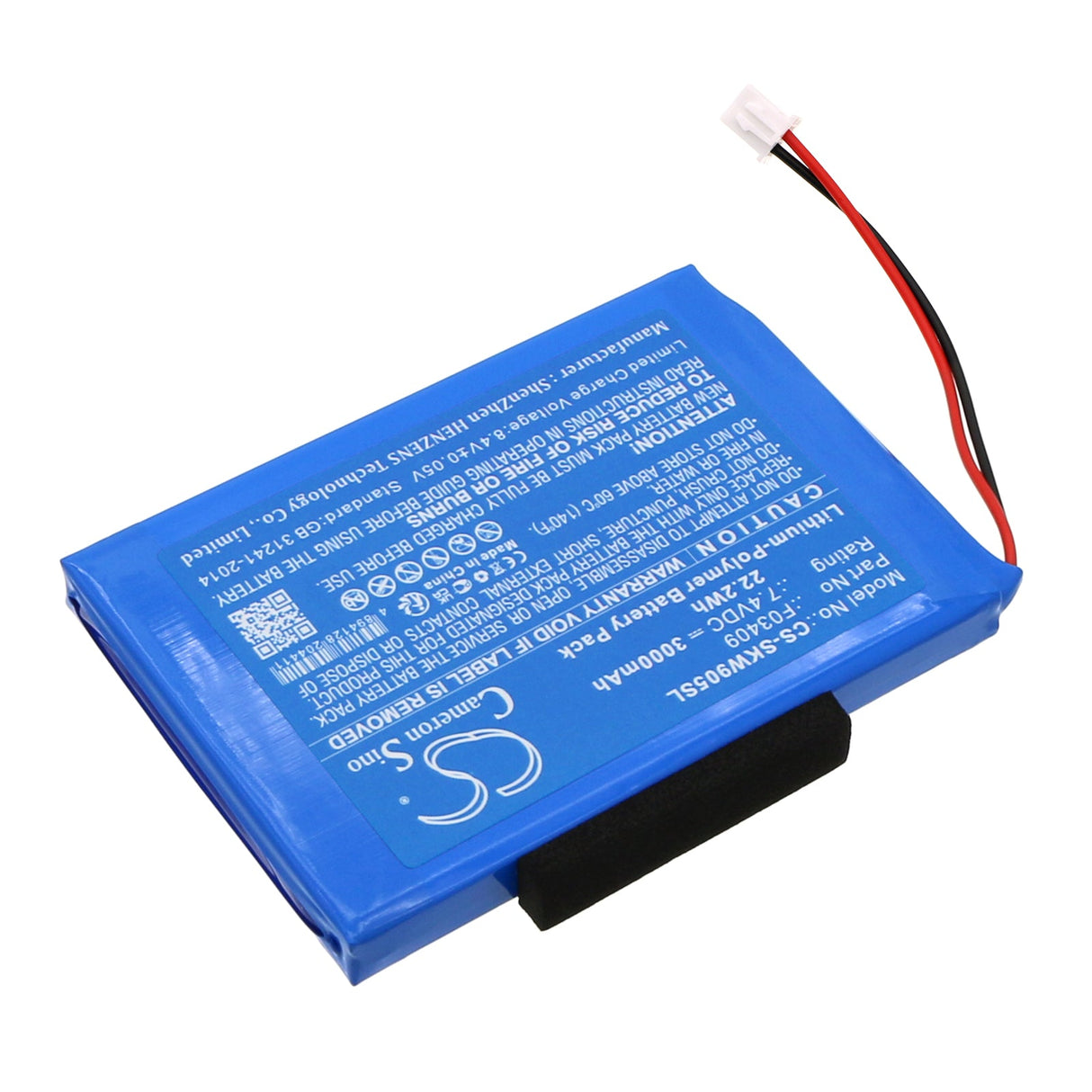 7.4v, Li-polymère, 3000mah, Batterie d'équipement compatible avec Satlink Ws-6902, Ws-6905, 22.2wh Équipement, Enquête, Test Cameron Sino Technology Limited
