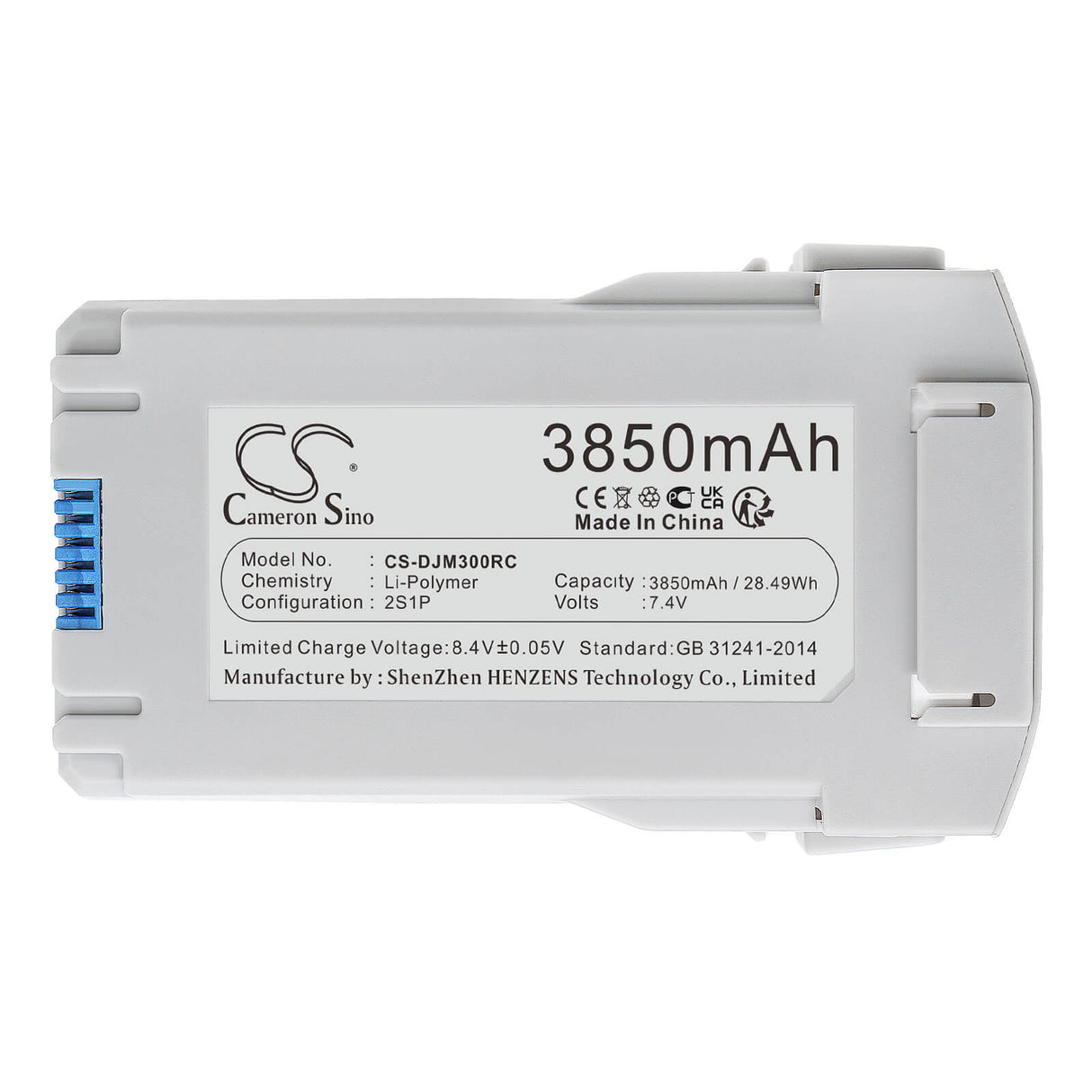 7.4V, Li-Polymer, 3850mAh, Drones battery fits Dji, 270619, Mini 3, Mini 3 Pro, 28.49Wh Drones Cameron Sino Technology Limited