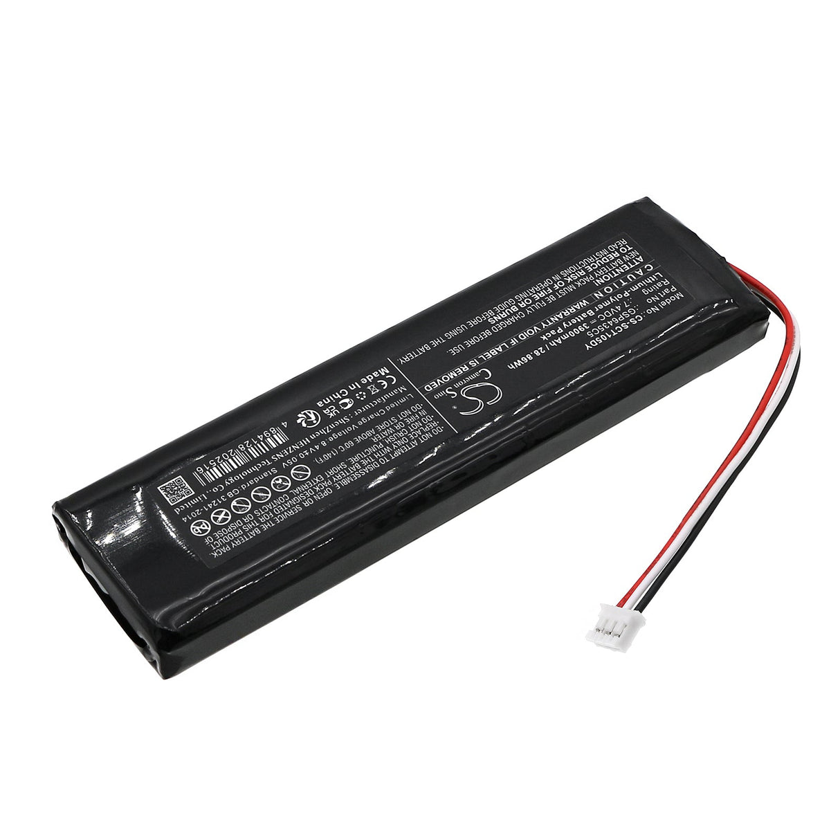 7.4v, Li-polymer, 3900mah, DVD player battery Fits Sencor Slt1055, 28.86wh DVD Player Cameron Sino Technology Limited