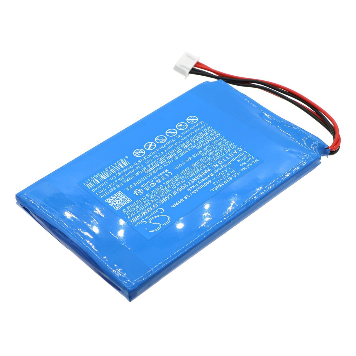 7.4v, Li-polymère, 4000mah, Batterie d'équipement compatible avec Securitytronix, Ip Buddy+ All-in-1, St-f35, 29.6wh Équipement, Enquête, Test Cameron Sino Technology Limited