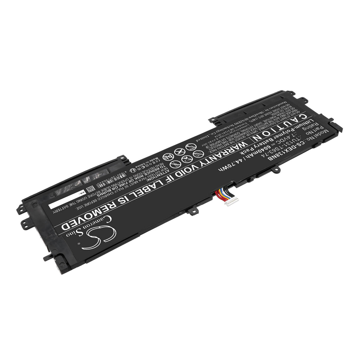 7.4v, Li-polymer, 6040mah, Battery Fits Dell, Schenker S306, Tu131, 44.70wh Notebook, Laptop Cameron Sino Technology Limited