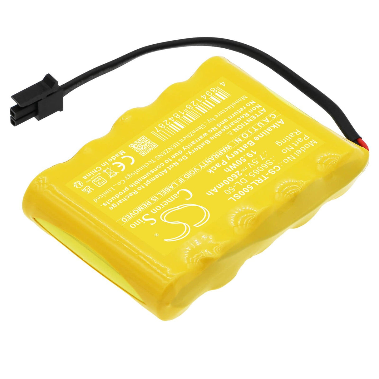 7.5V, Alcaline, 2600mAh, Batterie de serrure de porte s'adapte à Trilogy, Dl-50, Dl2700cr, Dl2700db, 19.5Wh Serrure de porte Cameron Sino Technology Limited