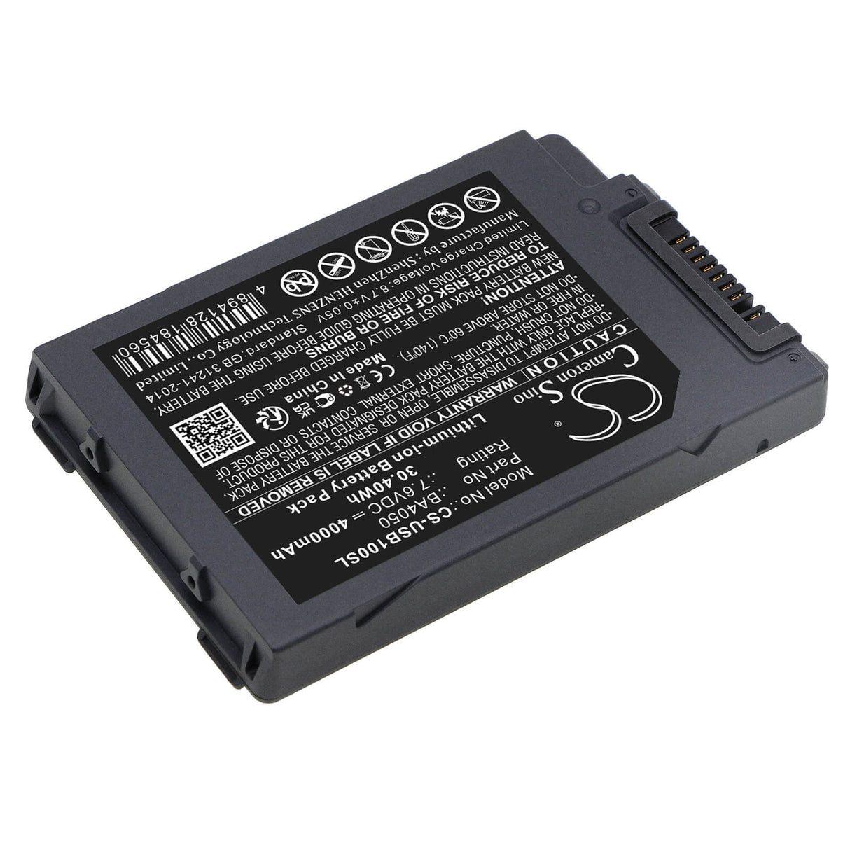 7.6V, Li-ion, 4000mAh, Equipment battery fits Unistrong, Ba4050, LZ-WB10HC, Uc-b12, 30.4Wh Equipment, Survey, Test Cameron Sino Technology Limited
