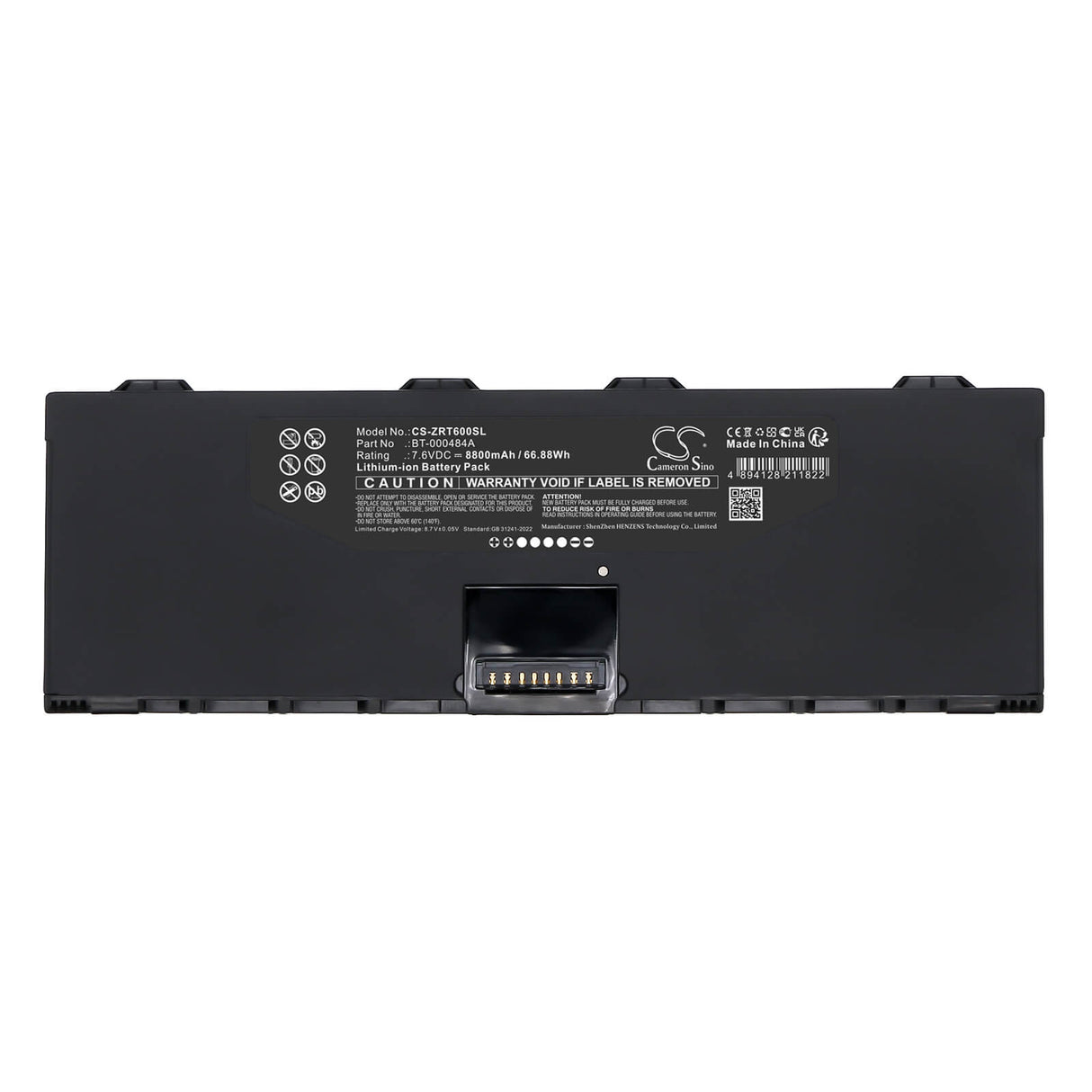 7.6V, Li-ion, 8800mAh, Tablet battery fits Zebra, Et6x, Et6xw, 66.88Wh Tablet Cameron Sino Technology Limited
