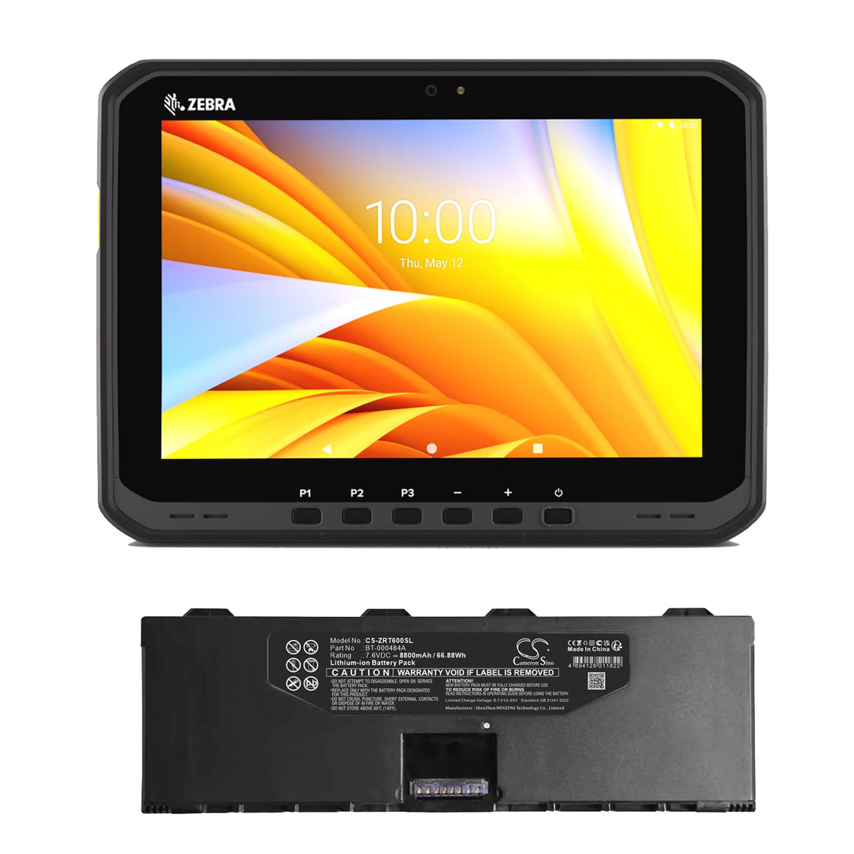 7.6V, Li-ion, 8800mAh, Tablet battery fits Zebra, Et6x, Et6xw, 66.88Wh Tablet Cameron Sino Technology Limited
