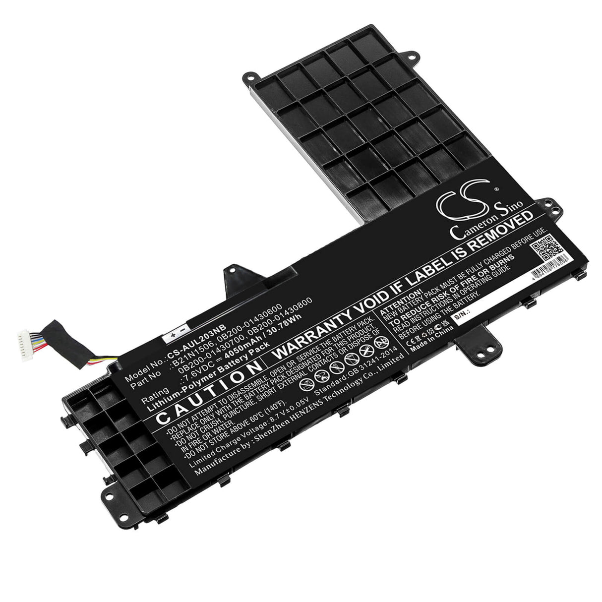 7.6v, Li-polymer, 4050mah, Battery Fits Asus, E502na-2a, E502na-2b, 30.78wh Notebook, Laptop Cameron Sino Technology Limited