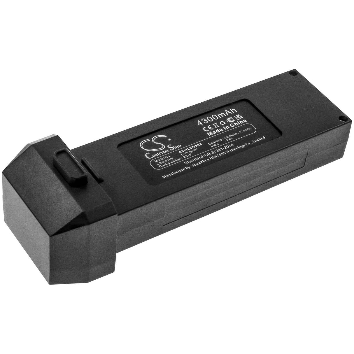 7.6V, Li-Polymer, 4300mAh, Drones battery fits Holy Stone, Sf8333106, Hs720, Hs720e, 32.68Wh Drones Cameron Sino Technology Limited
