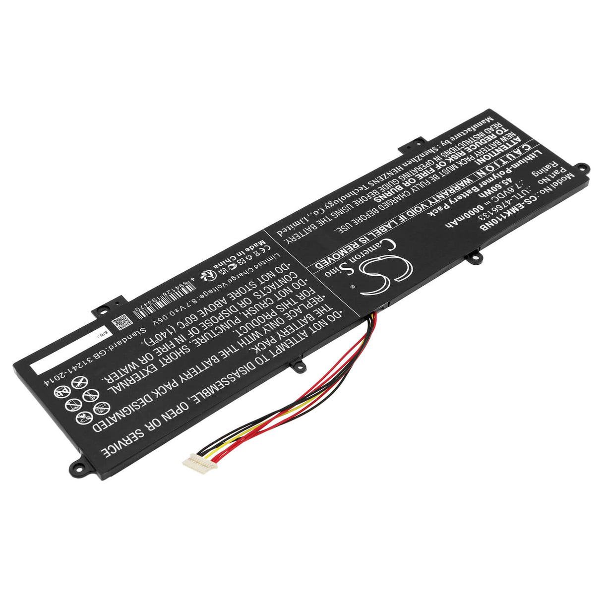 7.6v, Li-polymer, 6000mah, Battery Fits Evolve, Maestro E Book 11, Maestro Evolve 3, 45.60wh Notebook, Laptop Cameron Sino Technology Limited