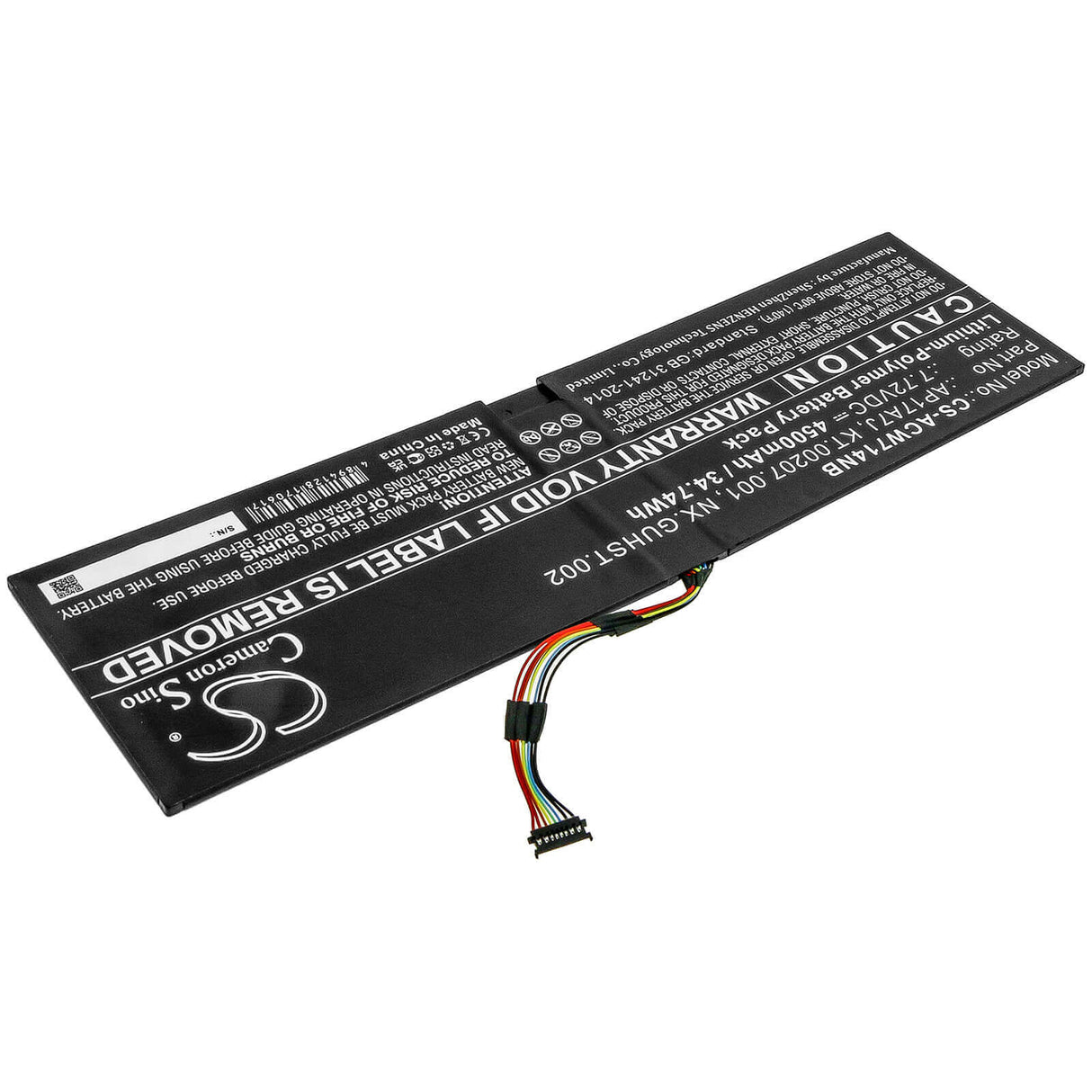 7.72v, Li-polymer, 4500mah, Battery Fit's Acer, Swift 7 Sf714-51t, Swift 7 Sf714-51t-m16f, Swift 7 Sf714-51t-m1f6, 34.74wh Notebook, Laptop Cameron Sino Technology Limited