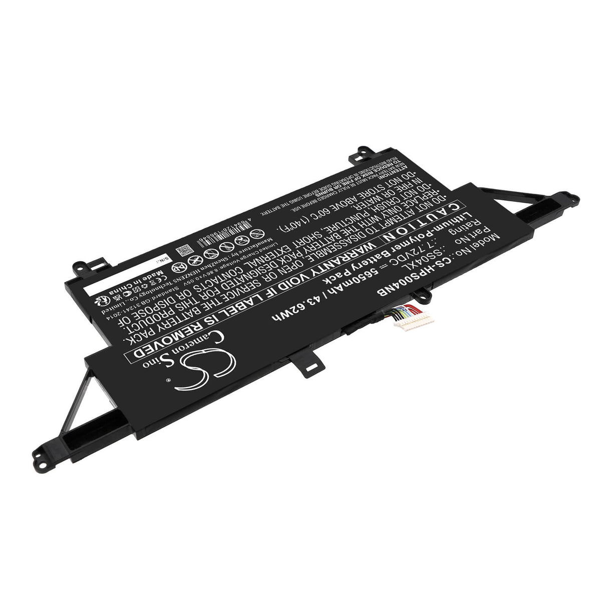 7.72v, Li-polymer, 5650mah, Battery Fits Hp, M64309-271, Ss04xl, 43.62wh Notebook, Laptop Cameron Sino Technology Limited