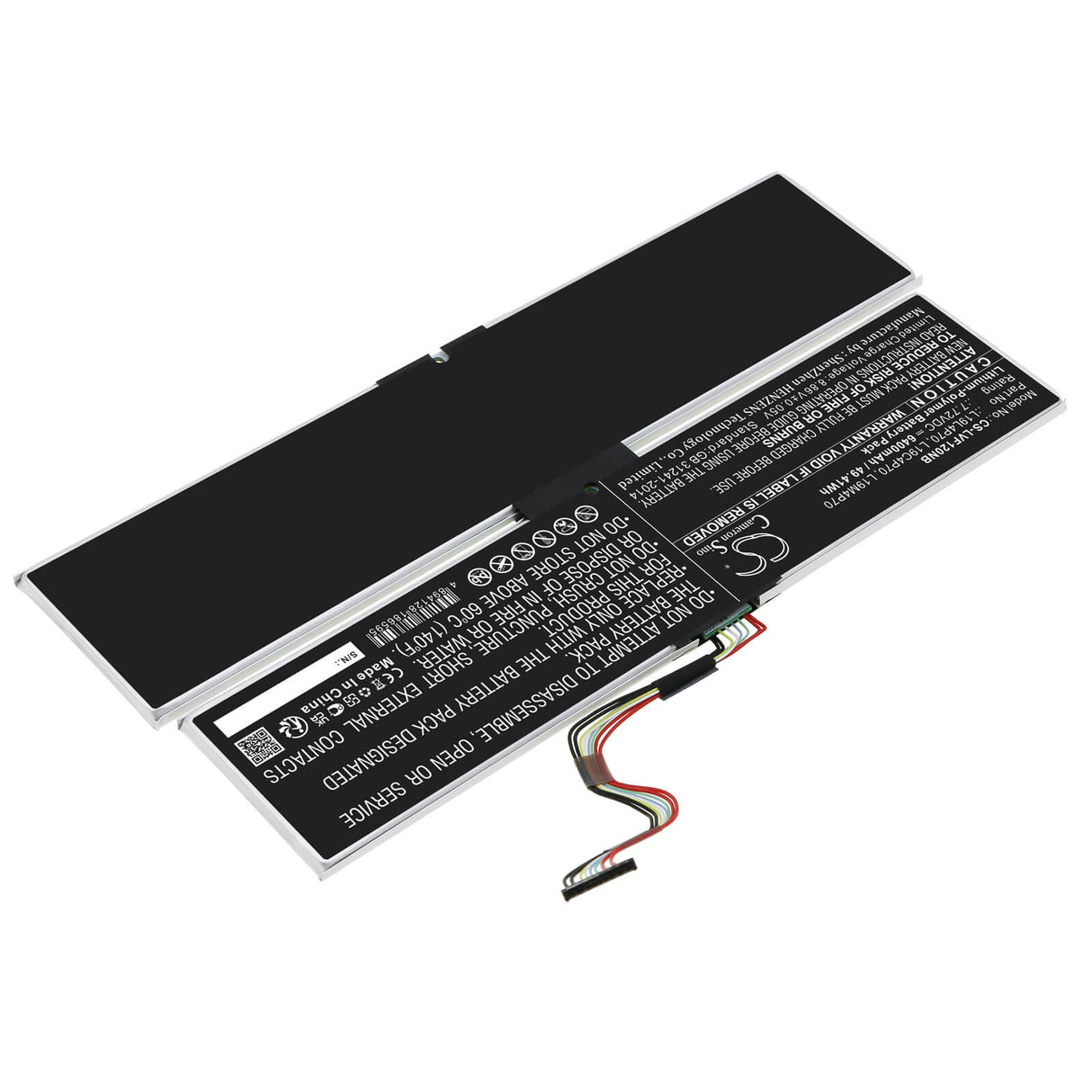 7.72v, Li-polymer, 6400mah, Battery Fits Lenovo, Thinkpad X1 Fold Gen 1-20rk000, Thinkpad X1 Fold Gen 1-20rk000, 49.41wh Notebook, Laptop Cameron Sino Technology Limited