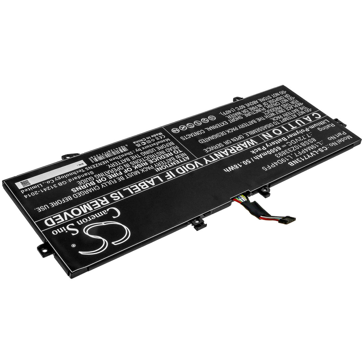 7.72v, Li-polymer, 6500mah, Battery Fit's Lenovo, Yoga 13s 2021, Yoga Slim 7-13acn05, Yoga Slim 7-13acn05(82cy), 50.18wh Notebook, Laptop Cameron Sino Technology Limited
