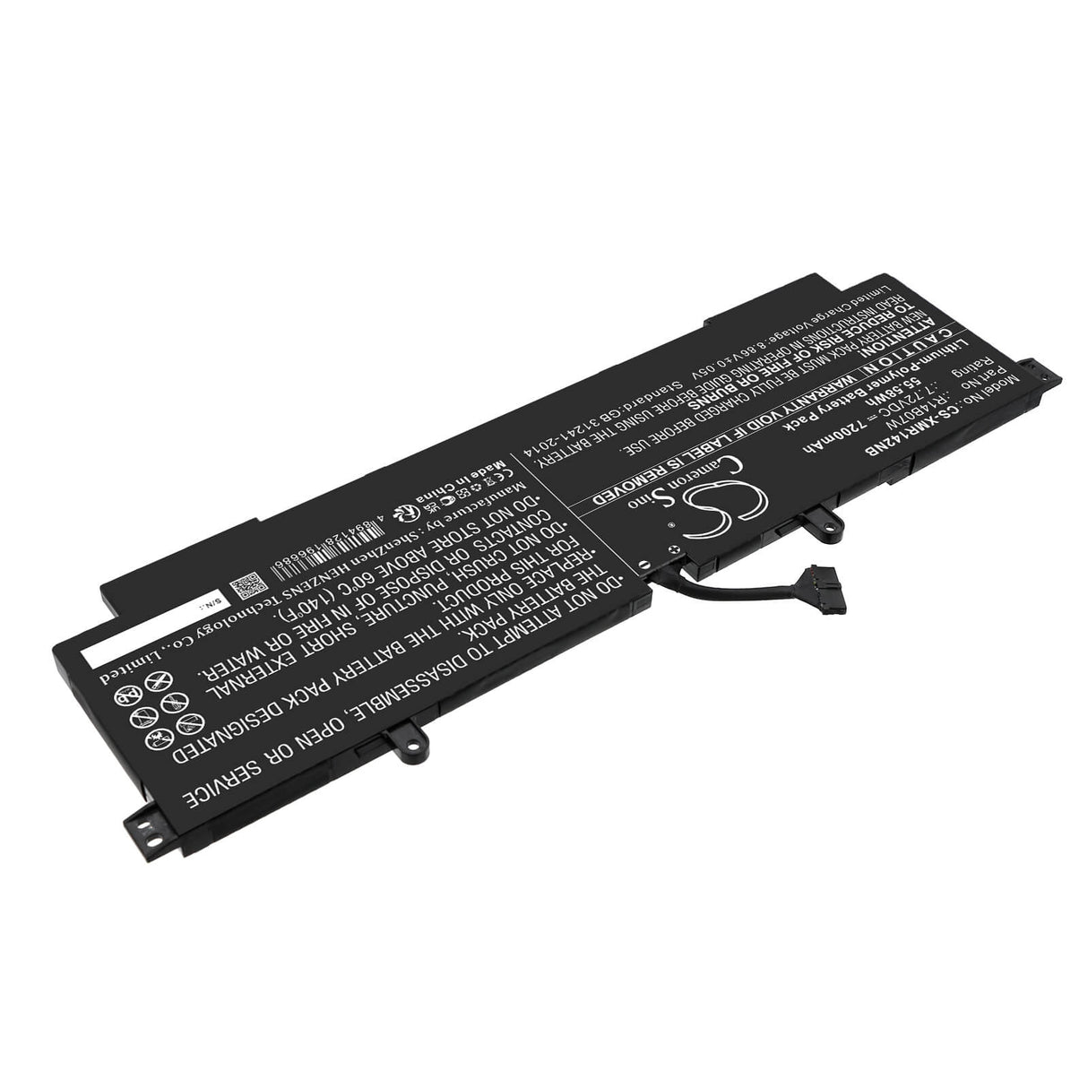 7.72v, Li-polymer, 7200mah, Battery Fits Xiaomi, Notebook Pro 14 2022, 55.58wh Notebook, Laptop Cameron Sino Technology Limited