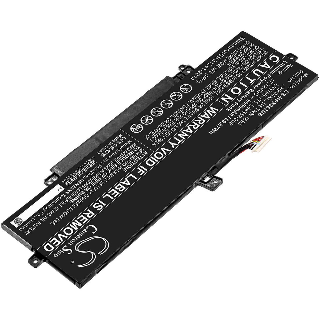 7.72v, Li-polymer, 9050mah, Battery Fit's Hp, Elitebook X360 1040 G7, Elitebook X360 1040 G7 119y7ea, Elitebook X360 1040 G7 1p6 Notebook, Laptop Cameron Sino Technology Limited