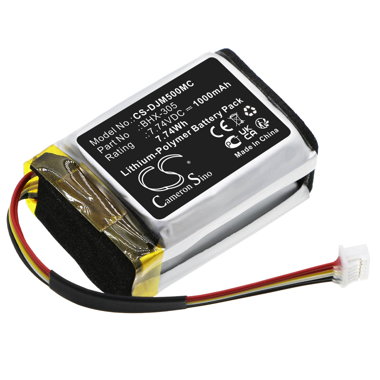 7.74V, Li-Polymer, 1000mAh, Camera battery fits Dji, Bhx-305, Om5, Osmo Mobile 5, 7.74Wh Camera Cameron Sino Technology Limited (Camera)