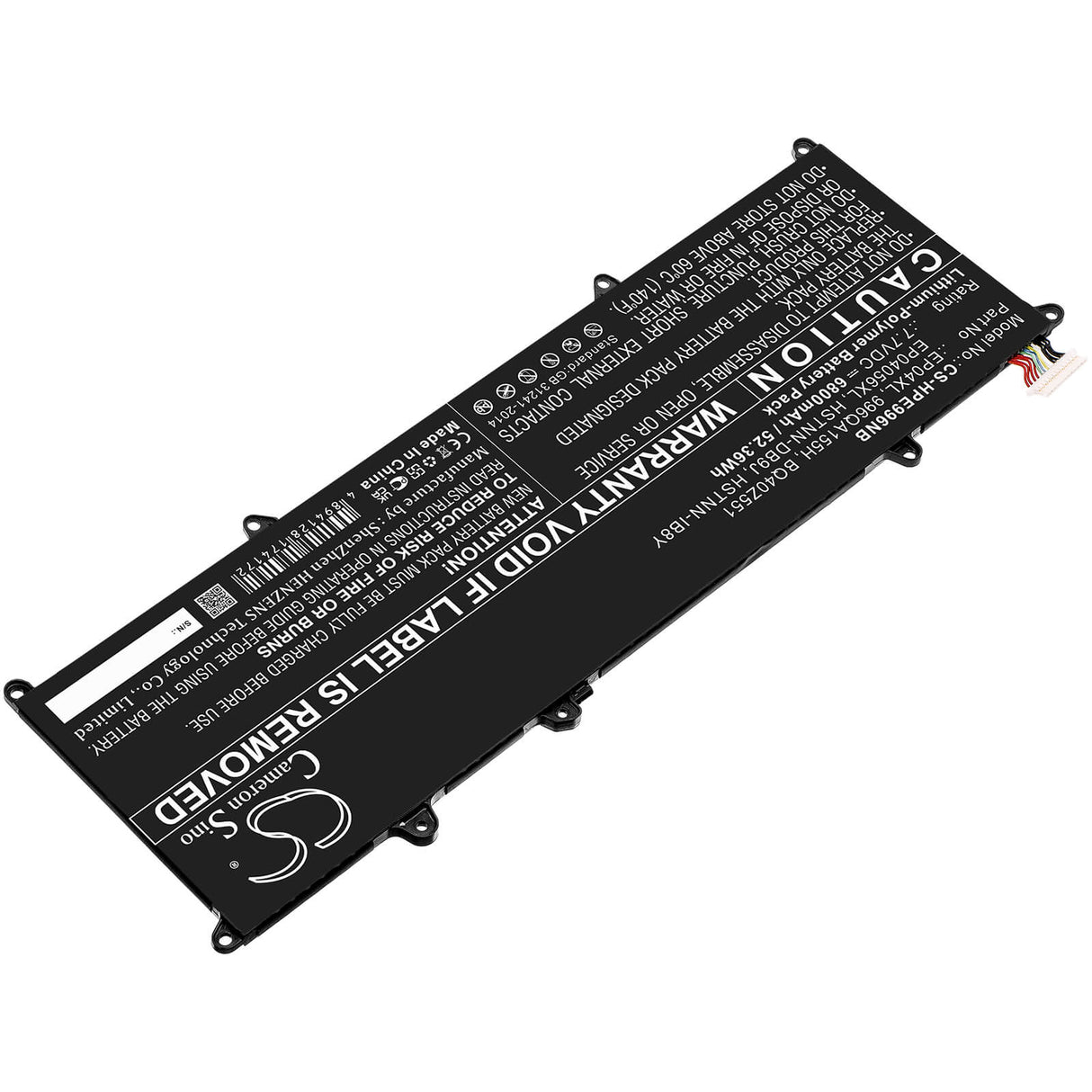 Batterie Li-polymère 7.7v, 6800mah, adaptée pour Hp, Elite Dragonfly G1, Elite Dragonfly G2, 52.36wh Notebook, Laptop Cameron Sino Technology Limited