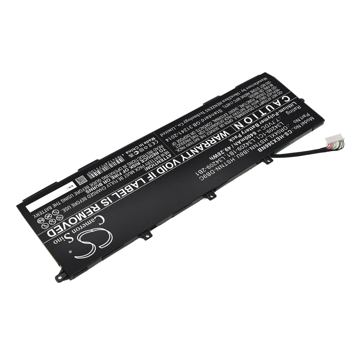 7.7v, Li-polymère, 6400mah, Batterie compatible avec Hp, Elitebook X360 830 G6, 49.28wh Notebook, Laptop Cameron Sino Technology Limited