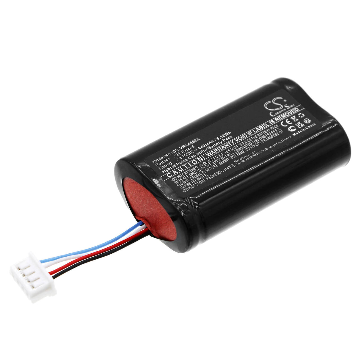 8.0v, Hpc, 640mah, Siren Alarm Battery Fits Volvo, C40, S60, 5.12wh Siren Alarm Cameron Sino Technology Limited