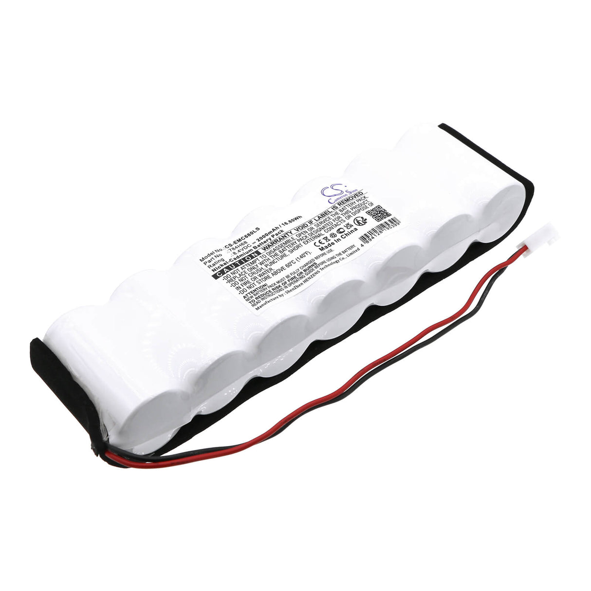 8.4V, Ni-CD, 2000mAh, batterie d'éclairage de secours compatible avec Dual-lite, 784h68, Pgp-htr, Pgw-htr, 16.80Wh Éclairage de secours Cameron Sino Technology Limited