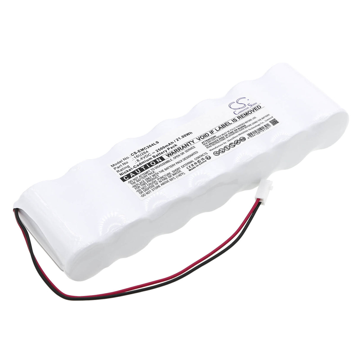 8.4V, Ni-CD, 2500mAh, Batterie d'éclairage de secours compatible avec Dual-lite, 16u264, Pgb, Pgp, 21.00Wh Éclairage de secours Cameron Sino Technology Limited