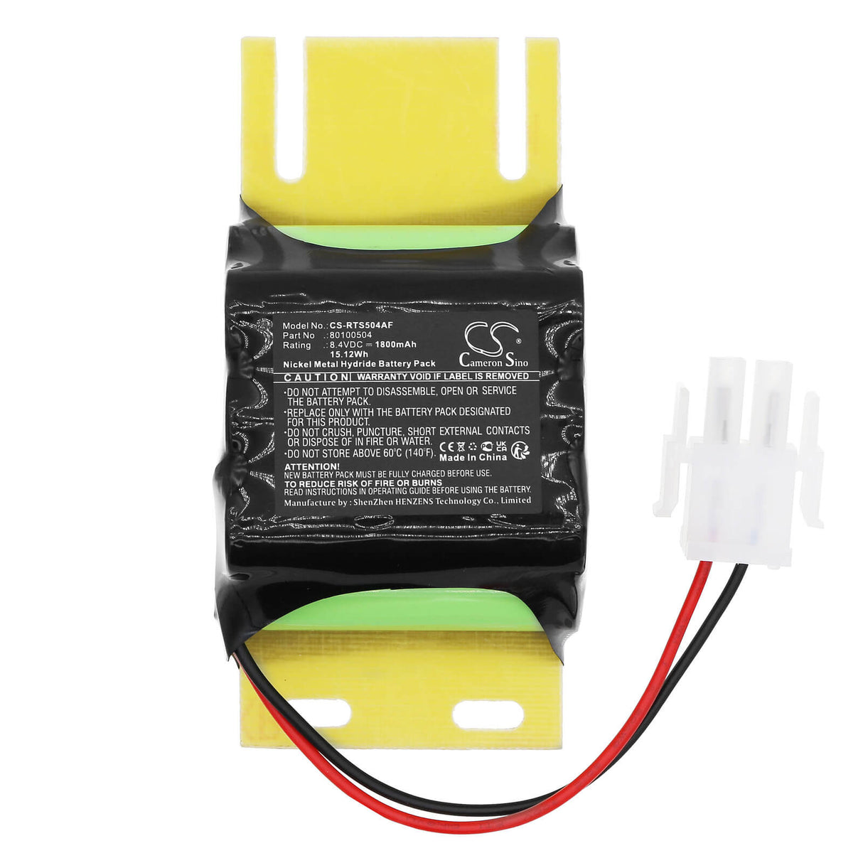 8.4v, Ni-mh, 1800mah, Batterie de porte automatique compatible avec Record, 80100504, 15.12wh Portes automatiques Cameron Sino Technology Limited