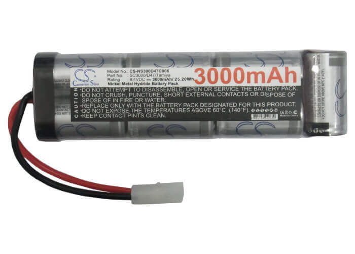 8.4V, Ni-MH, 3000mAh, Cars battery fits Rc, Cs-ns300d47c006, Cs-ns300d47c006, 25.2Wh Cars Cameron Sino Technology Limited