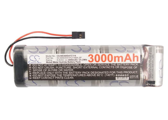 8.4V, Ni-MH, 3000mAh, Batterie de voitures compatible Rc, Cs-ns300d47c114, Cs-ns300d47c114, 25.2Wh Voitures Cameron Sino Technology Limited (Suspendu)
