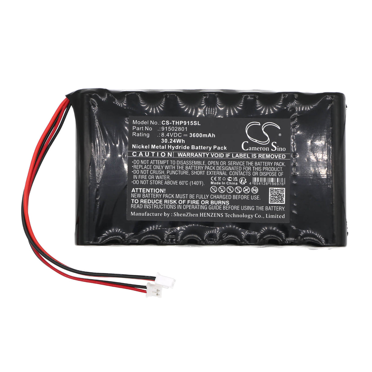 8.4V, Ni-MH, 3600mAh, Batterie d'équipement compatible avec Technisat, 91502801, Techniplus, 30.24Wh Équipement, Enquête, Test Cameron Sino Technology Limited