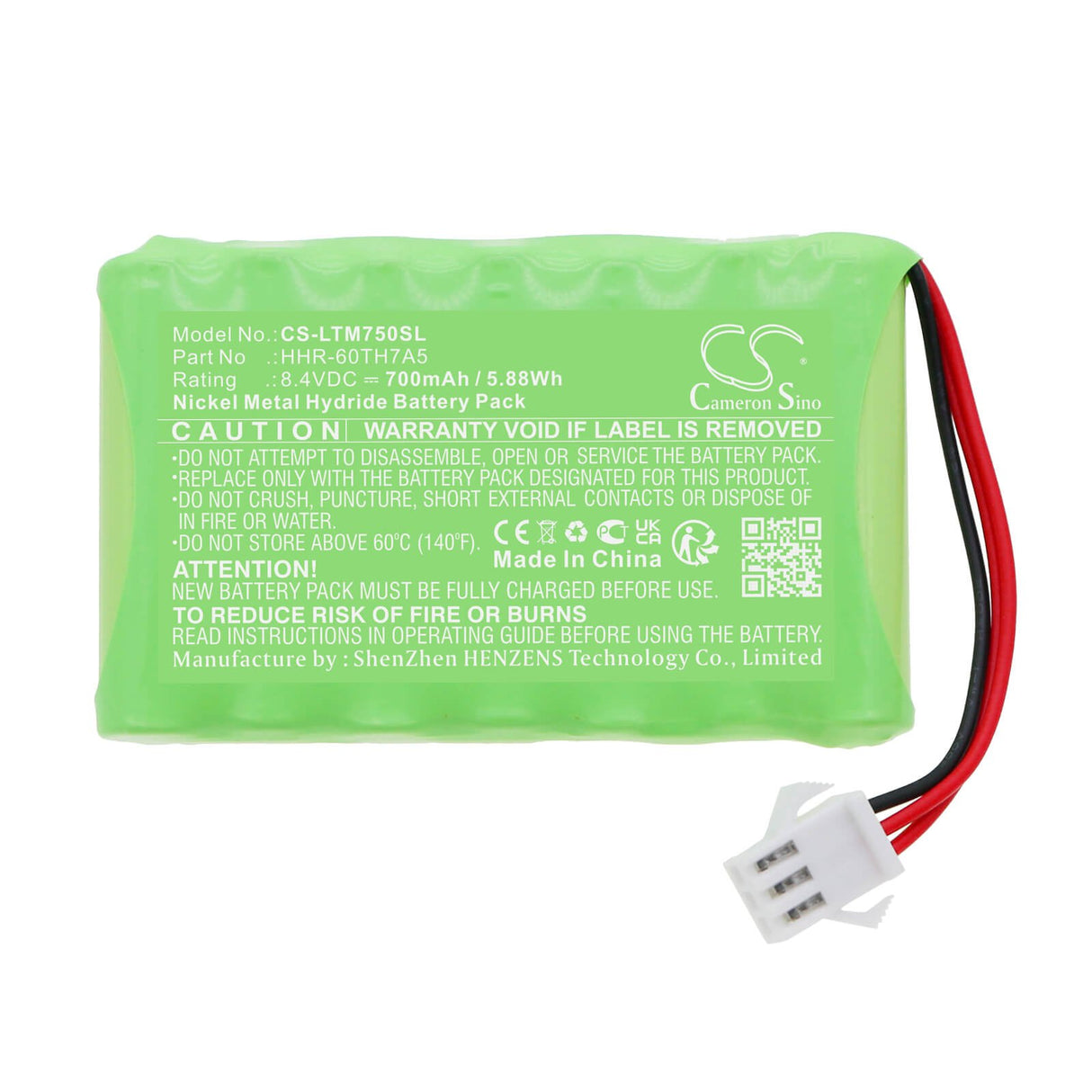 8.4v, Ni-mh, 700mah, Time Clock Battery Fits Lathem 7000e, 7500e, 5.88wh Time Clock Cameron Sino Technology Limited