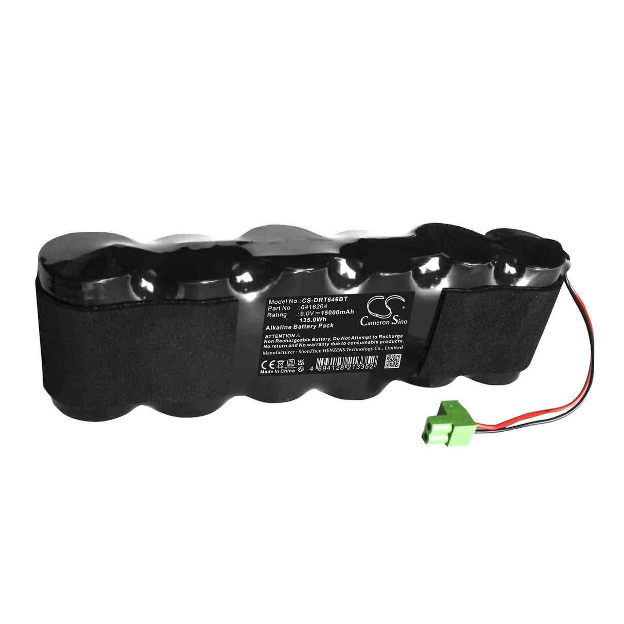 9.0V, Alkaline, 15000mAh, Alarm System battery fits Delta Dore, Bpx Bloc Pile Sirene, Sefrx, 135.0Wh Alarm System Cameron Sino Technology Limited (Dangerous Goods)