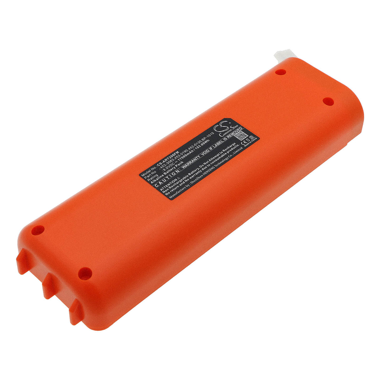 9.0V, Alcalin, 17000mAh, batterie de sécurité marine compatible avec Artex, 452-0130, Elt 110-4, Elt-200, 153Wh Dispositifs de sécurité marine et de flottaison Cameron Sino Technology Limited
