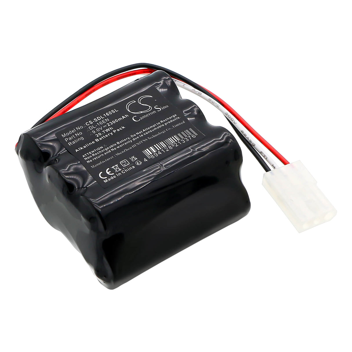 9,0V, Alcaline, 2300mAh, batterie de serrure de porte convient à Doorlock, Dl-16en, 20.7Wh Door Lock Cameron Sino Technology Limited