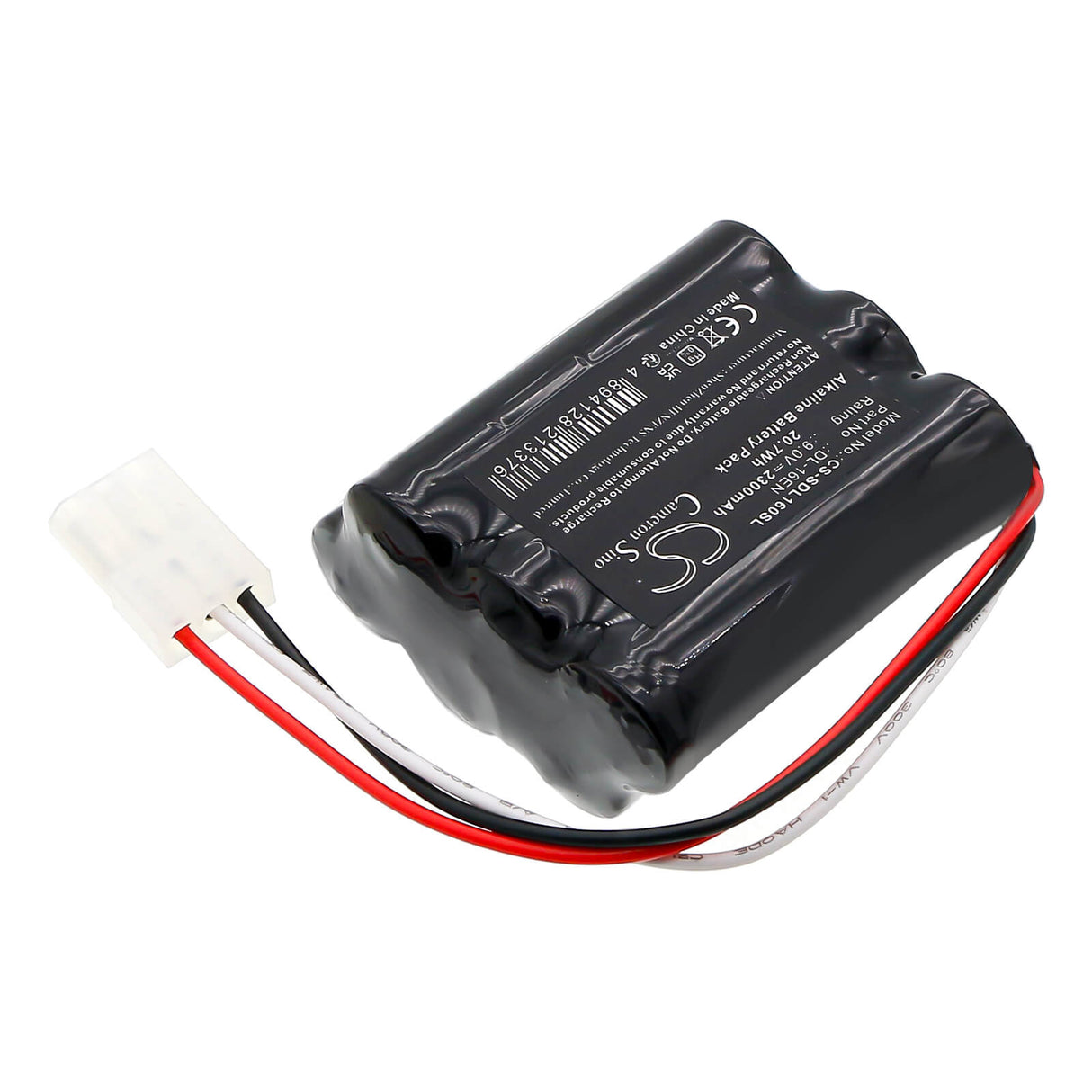 9,0V, Alcaline, 2300mAh, batterie de serrure de porte convient à Doorlock, Dl-16en, 20.7Wh Door Lock Cameron Sino Technology Limited