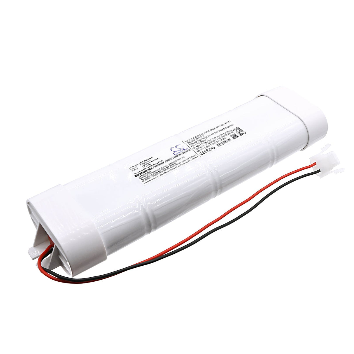 9.6V, Ni-CD, 4000mAh, Batterie d'éclairage de secours compatible avec 8DH4-0LA5, 38.4Wh Éclairage d'urgence Cameron Sino Technology Limited