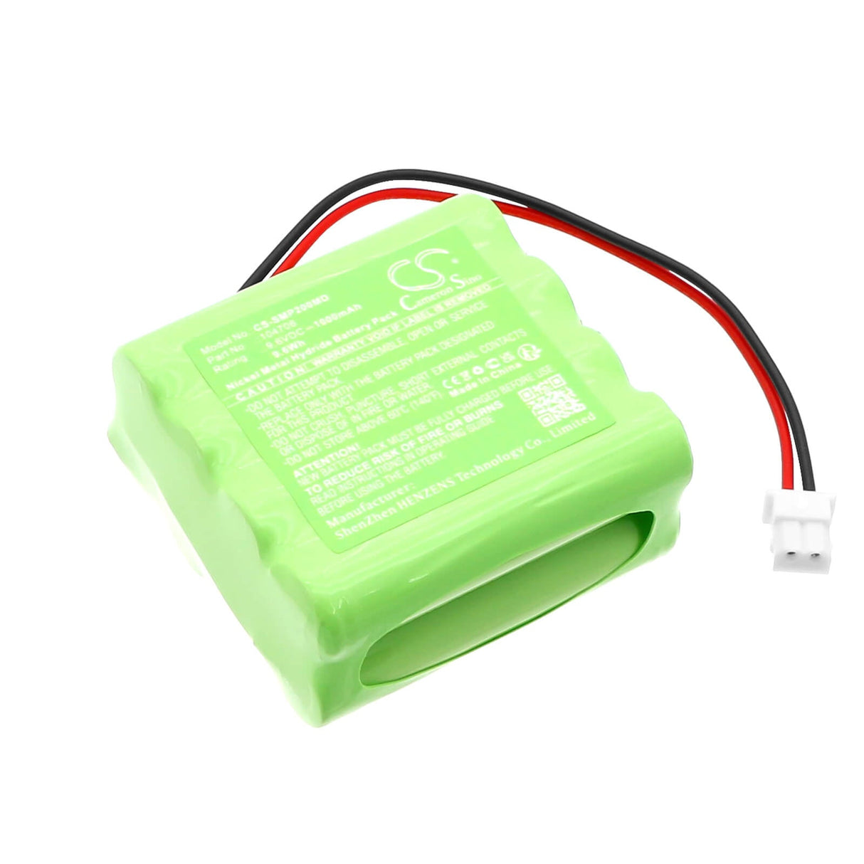9.6V, Ni-MH, 1000mAh, Batterie médicale compatible avec Schwa, 104706, Emp2, Emp4 Pro, 9.6Wh Médical Cameron Sino Technology Limited (Médical)