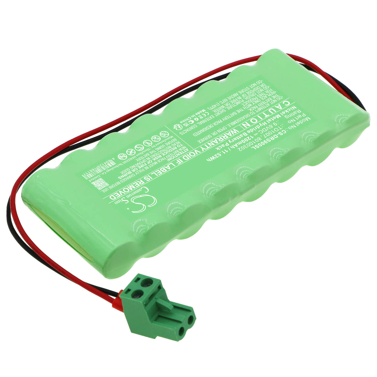 9.6v, Ni-mh, 1200mah, Batterie de porte automatique compatible avec Dorma, Adt006, Adt007, 11.52wh Portes automatiques Cameron Sino Technology Limited