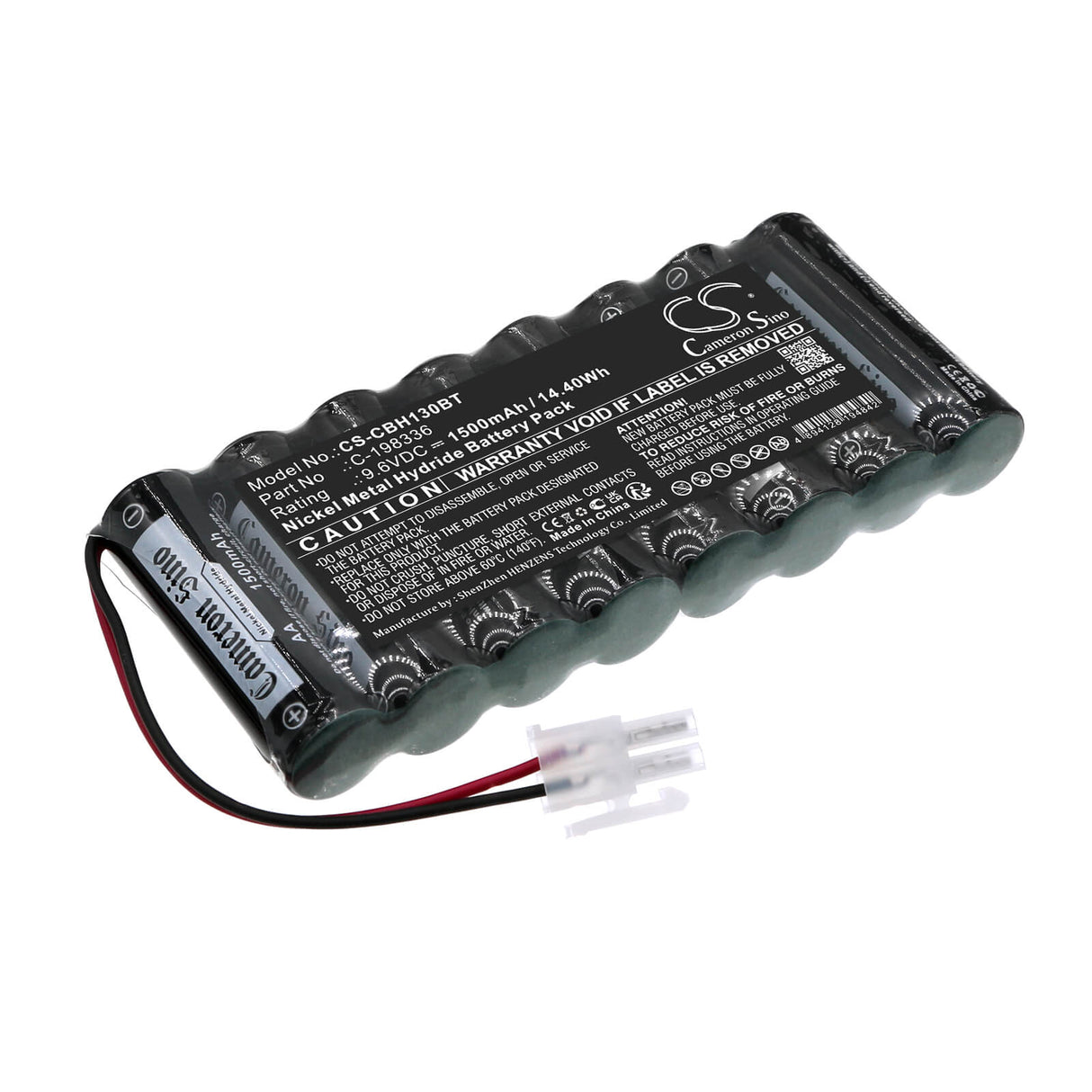 9.6v, Ni-mh, 1500mah, Alarm Battery Fits Cobham, Alarm, Hto-aa1,3", 14.40wh Alarm System Cameron Sino Technology Limited