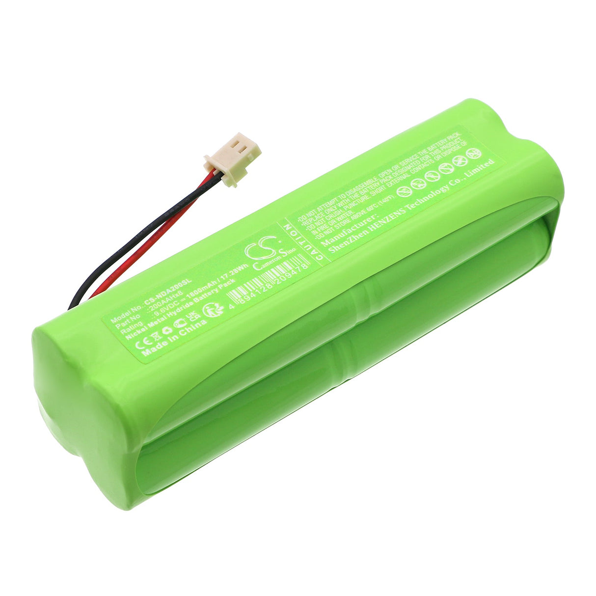 9.6V, Ni-MH, 1800mAh, Electronic Scales battery fits Intern, Nde-a02, 17.28Wh Electronic Scales Cameron Sino Technology Limited