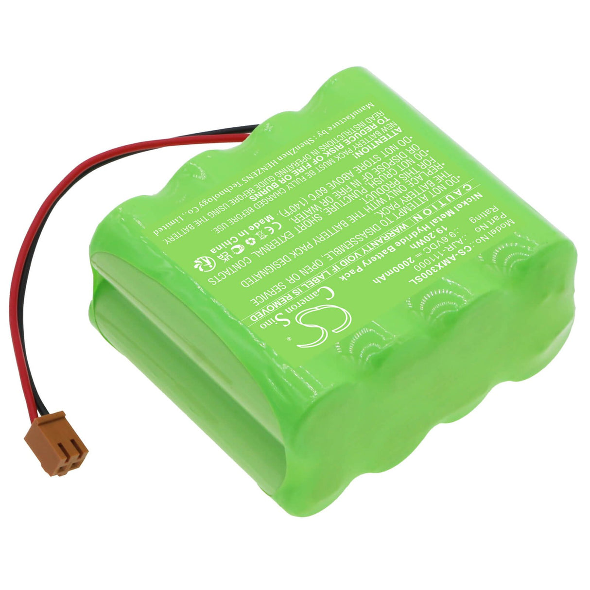 9.6V, Ni-MH, 2000mAh, Time Clock battery fits Amano, Ajr-111000, Pix3000, Pix-3000, 19.2Wh Time Clock Cameron Sino Technology Limited