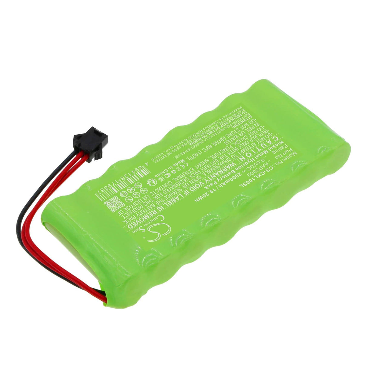9.6V, Ni-MH, 2000mAh, Time Clock battery fits Compumatic, Aap2000, Xl1000, Xl1000e, 19.2Wh Time Clock Cameron Sino Technology Limited