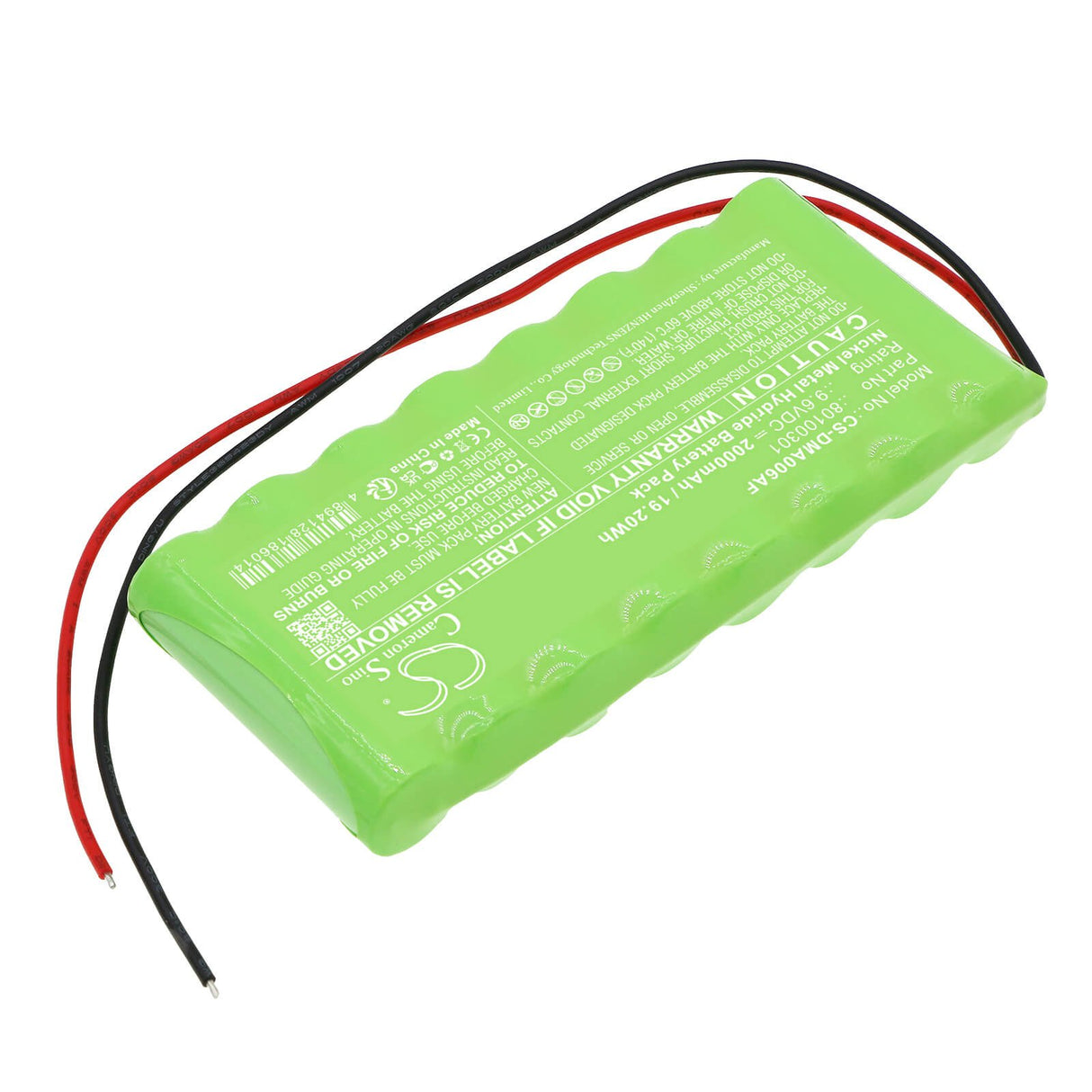 9.6v, Ni-mh, 2000mah, Automatic door battery fits Dorma, Atd006, 19.20wh Automatic Doors Cameron Sino Technology Limited
