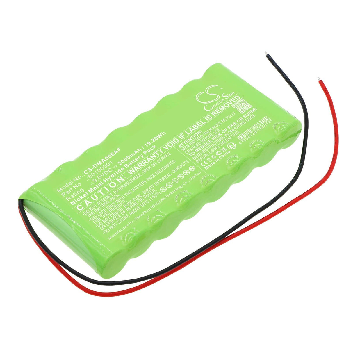 9.6v, Ni-mh, 2000mah, Automatic door battery fits Dorma, Atd006, 19.20wh Automatic Doors Cameron Sino Technology Limited