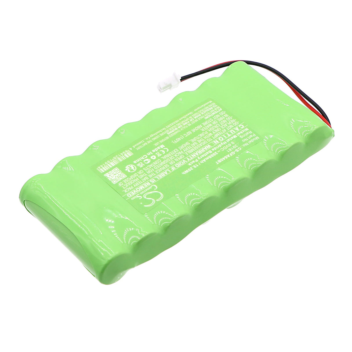 9.6V, Ni-MH, 2000mAh, Alarm Battery Fits Grothe, Fa64, Fa64-akku72, 19.20Wh Alarm System Cameron Sino Technology Limited