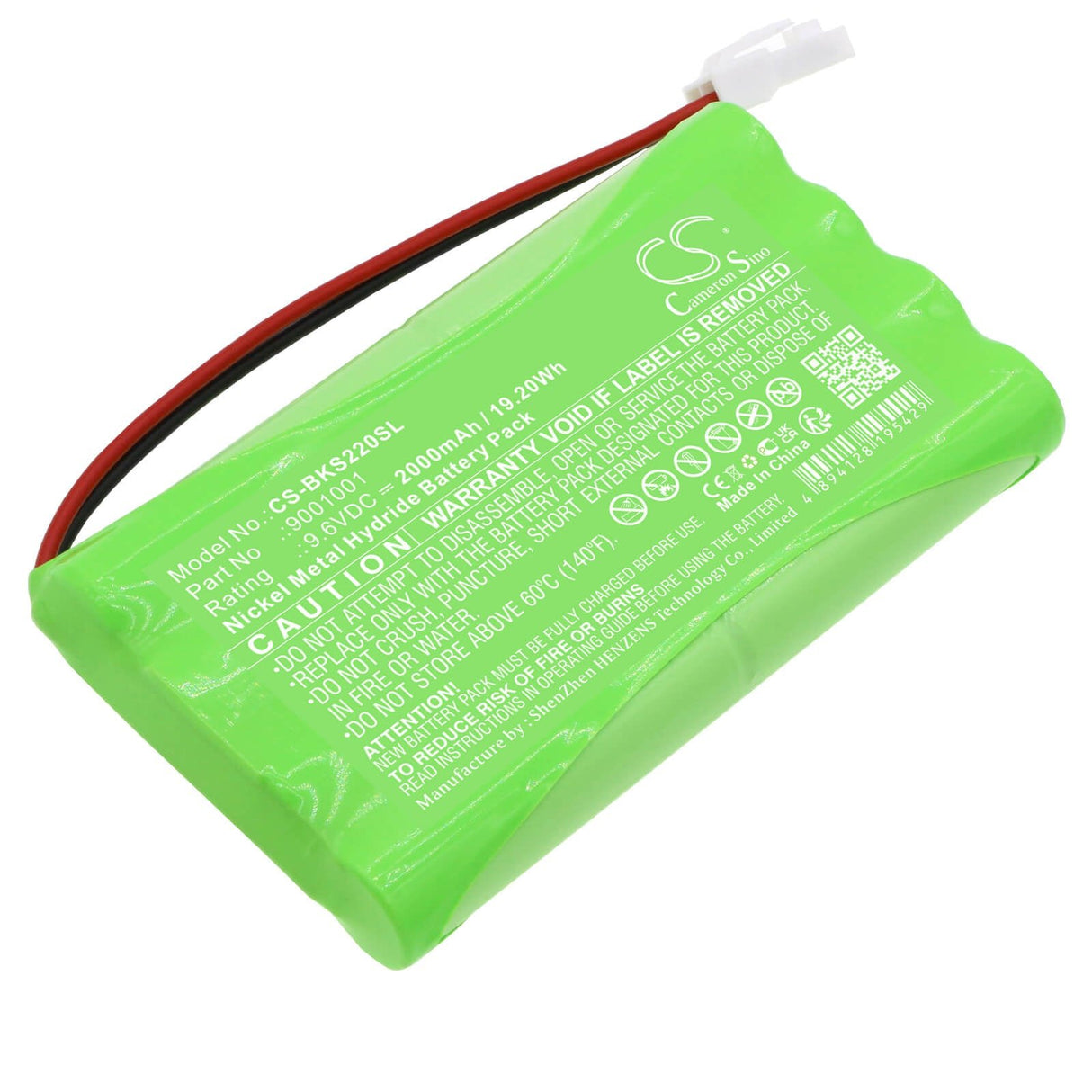 9.6V, Ni-MH, 2000mAh, batterie Smart Home compatible avec Somfy, 5071688a, Axovia 220b, Axovia 3s, 19.2Wh Smart Home Cameron Sino Technology Limited