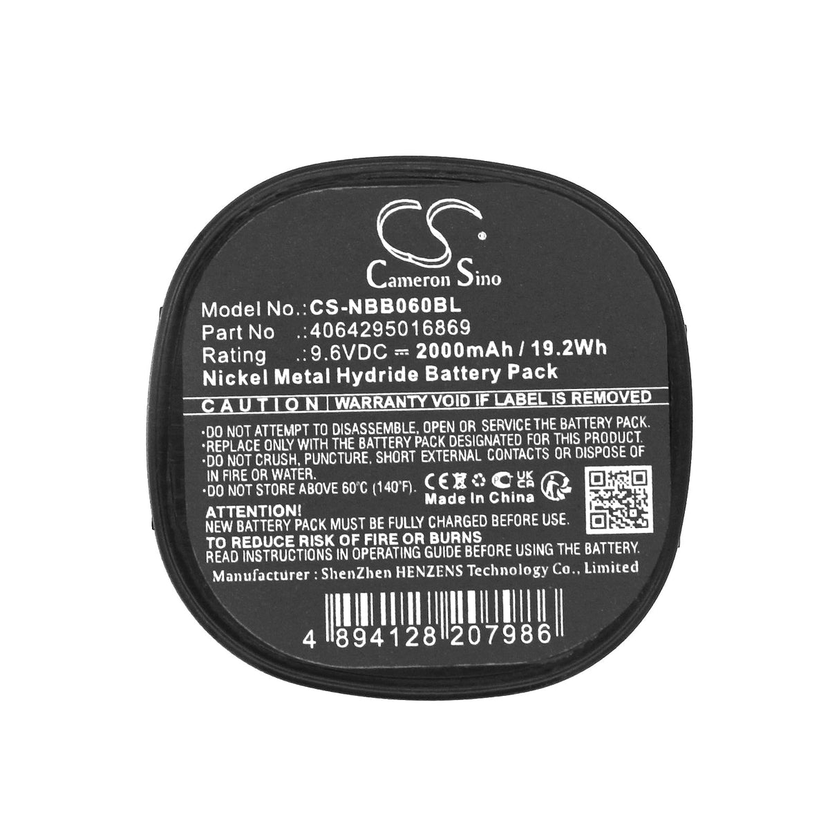 9.6V, Ni-MH, 2000mAh, Crane Remote Control battery fits Nbb, Akk0600, Planar-c, 19.2Wh Crane Remote Control Cameron Sino Technology Limited