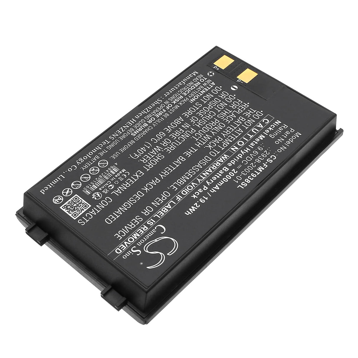 9,6V, Ni-MH, 2000mAh, Équipement, Enquête, Batterie de test compatible avec Fluke, 2938-2003-01, Testeur d'injecteur bidirectionnel Microtest, Microtest Pentascanner, Équipement 19,2Wh, Enquête, Test Cameron Sino Technology Limited