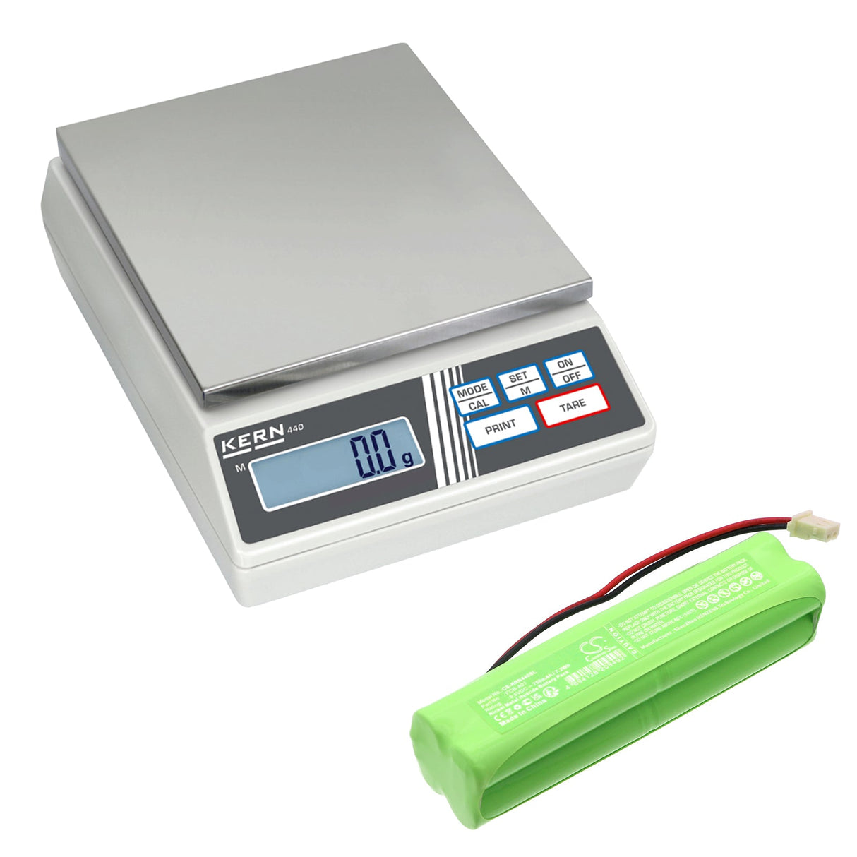 9.6V, Ni-MH, 750mAh, Electronic Scales battery fits Kern, 440, Fcb, 7.2Wh Electronic Scales Cameron Sino Technology Limited