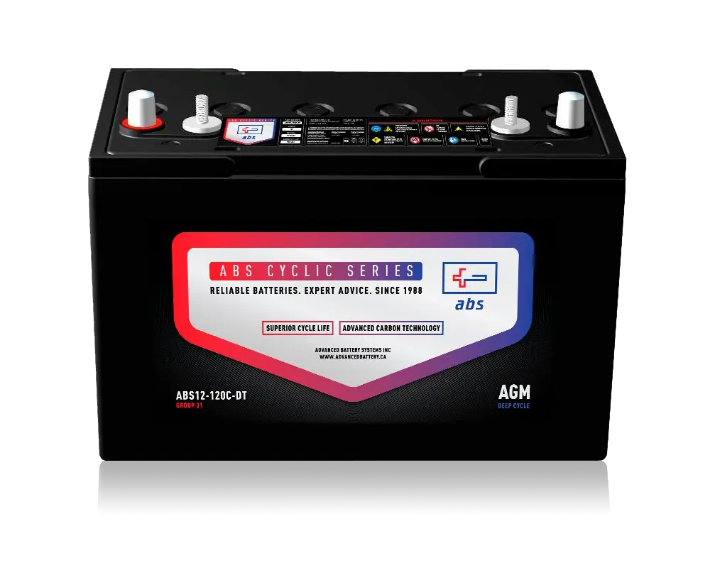 12 Volt 118 Amp Hour Deep Cycle AGM battery for Floor Scrubbers & Equipment Sealed Lead Acid ABS